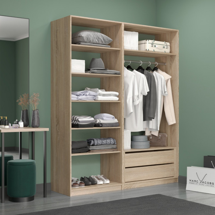 Прямая гардеробная Е1