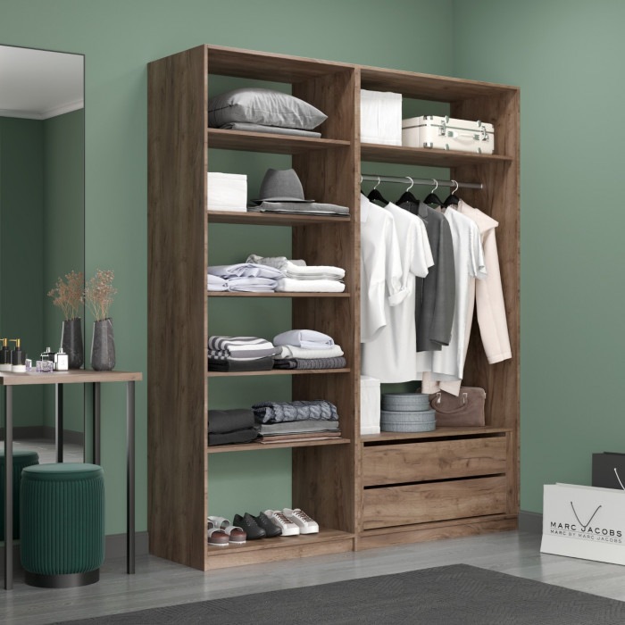 Прямая гардеробная Е1