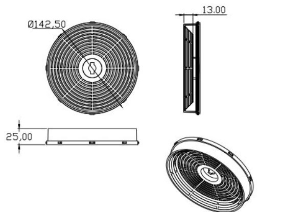 Угольный фильтр Evelux (ECFA 2124)