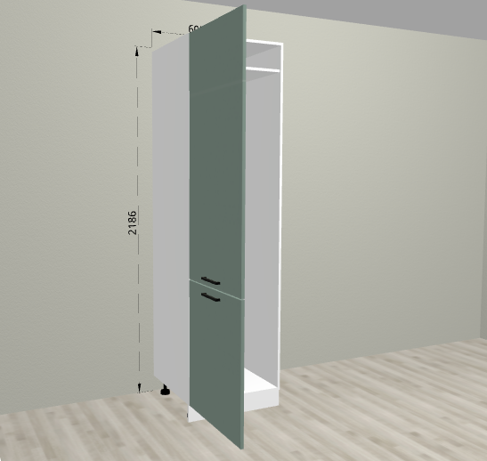 Пенал под холодильник 600/2160 Санвут МДФ