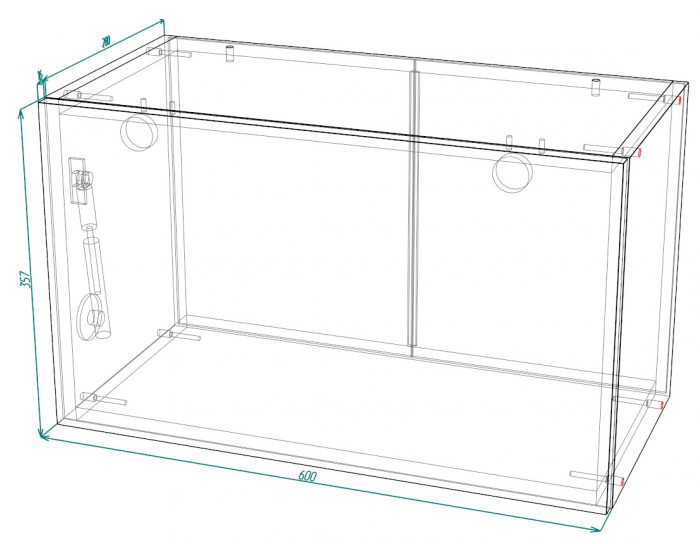 Шкаф верхний горизонтальный ШВГ 600 Норд Line