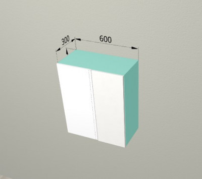 Шкаф навесной 600 угловой Санвут МДФ