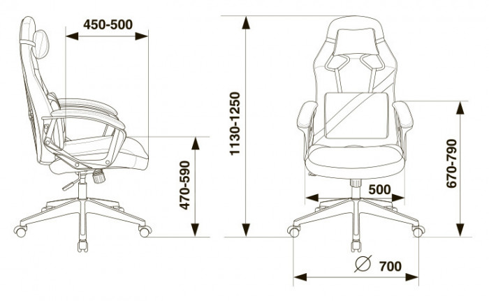 Кресло игровое Zombie DRIVER