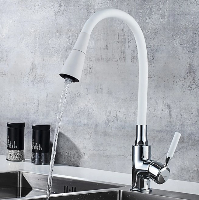 Смеситель Ledeme L4199-3 (Белый) LEDEME