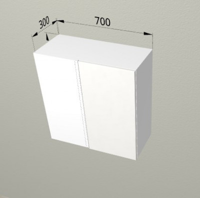 Шкаф навесной 700 угловой Санвут МДФ