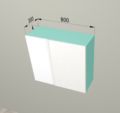 Шкаф навесной 800 угловой Санвут МДФ