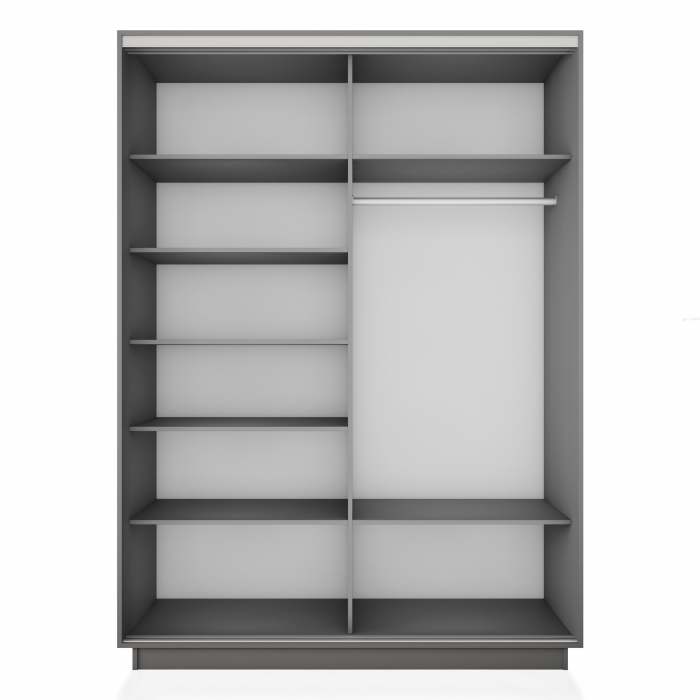 Шкаф купе 2-х дв. ДСП и зеркало 1800/2200/600 Экспресс 2