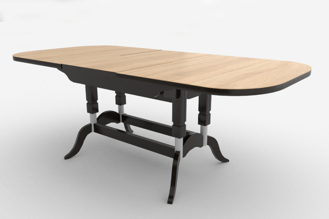 Стол обеденный раздвижной подстолье венге Вектор-2