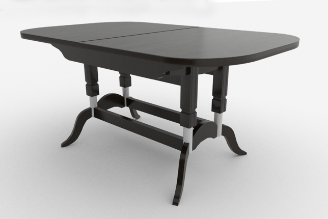 Стол обеденный раздвижной подстолье венге Вектор-2