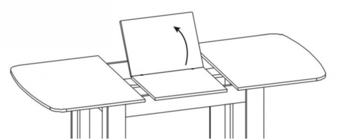 Стол обеденный раздвижной подстолье венге Вектор-2