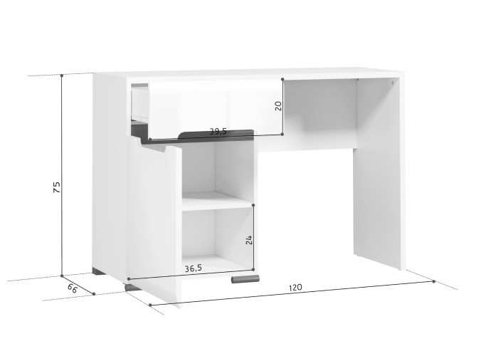 Стол туалетный TOL1D1S AZTECA
