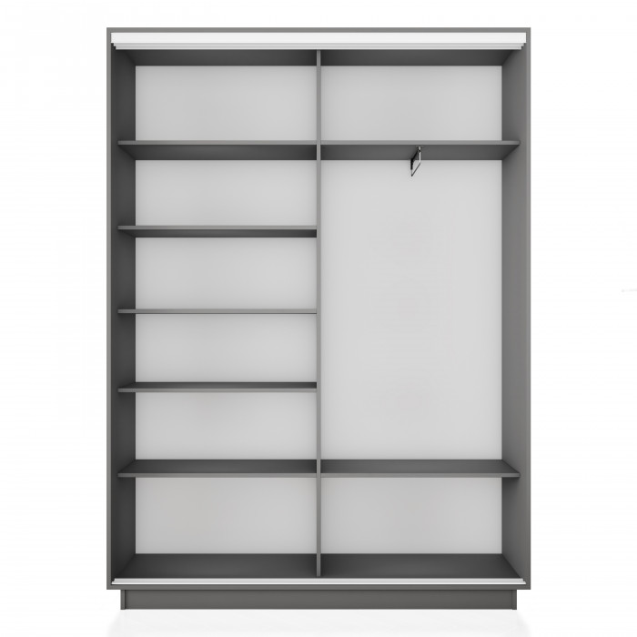 Шкаф купе 2-х дв. ДСП и зеркало 1800/2400/450 Экспресс 2