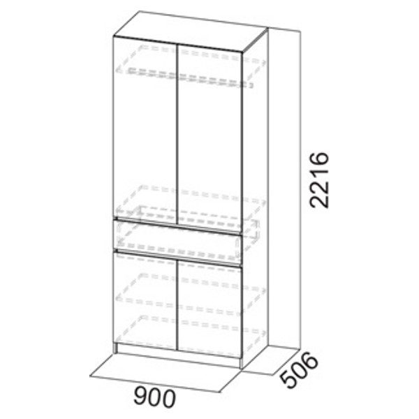 Шкаф 2-х створчатый Авиньон