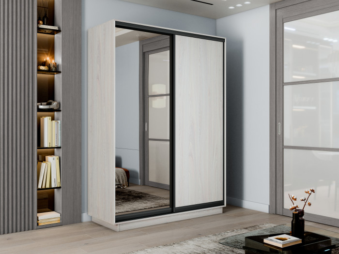 Шкаф купе 2-х дв. ДСП и зеркало 1800/2400/600 Экспресс 2