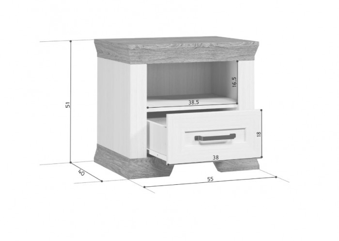 Тумба прикроватная KOM1S Marselle