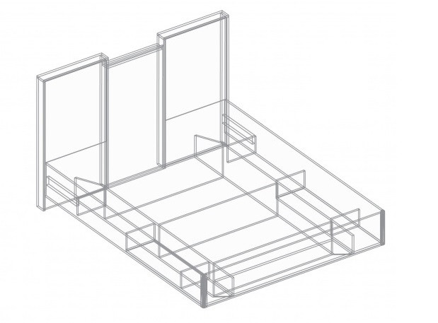 Кровать 2-х спальная СА-15 1600х2000 Александрия