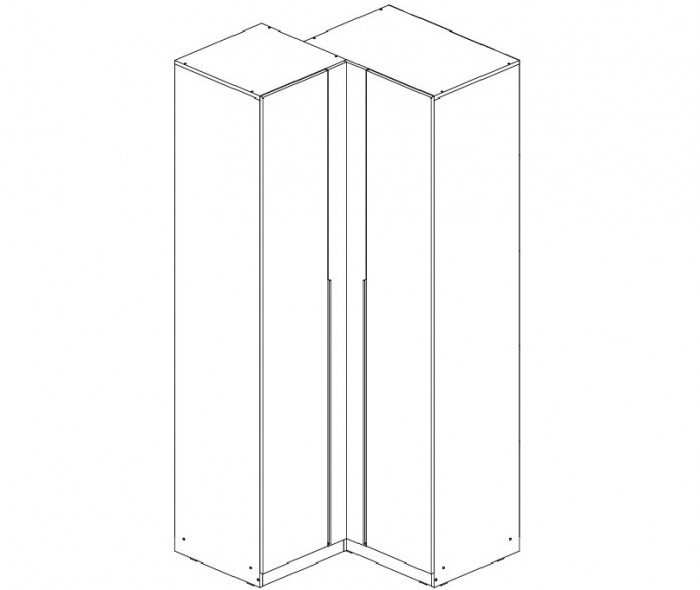 Шкаф угловой 990х990 Эккервуд