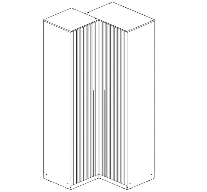 Шкаф угловой 990х990 Эккервуд
