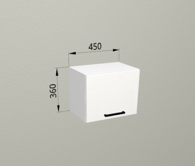Шкаф навесной 450 горизонтальный Санвут МДФ