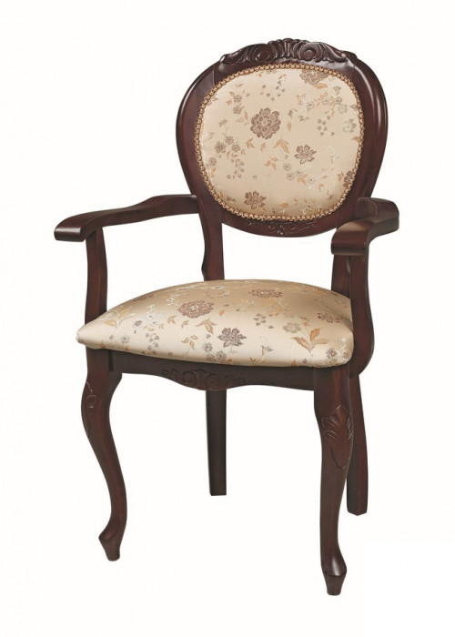 Стул Барокко с резьбой с подлокотниками