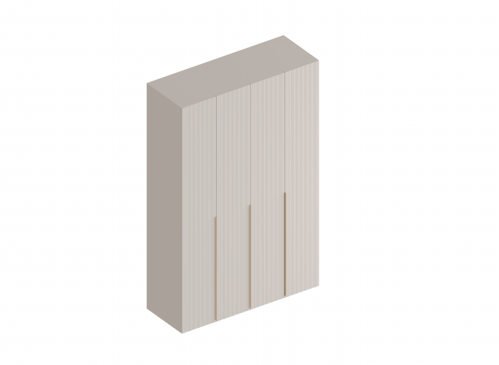 Шкаф 4-ств для одежды 1600 Тефия