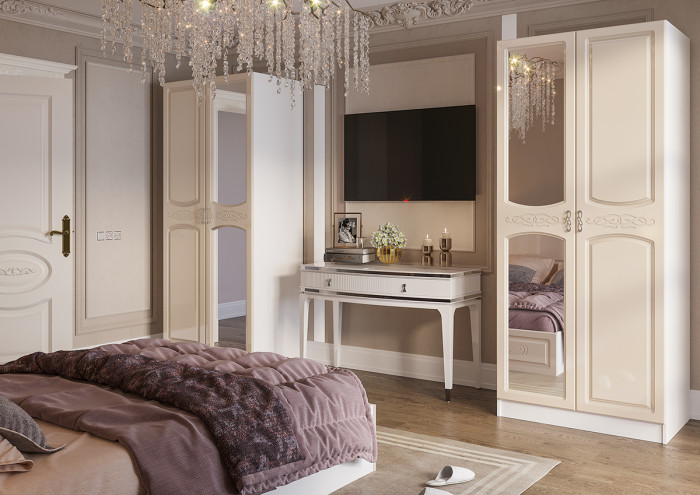 Шкаф четырехстворчатый Венеция ИЦ