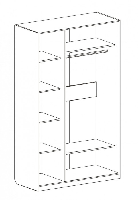 Шкаф трехстворчатый Николь Мебельград