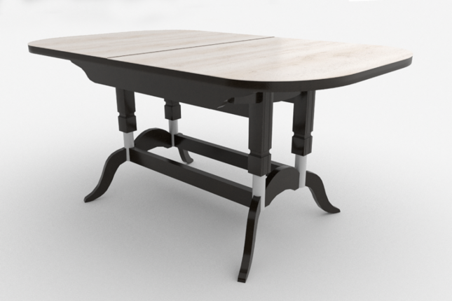 Стол обеденный подстолье белое Вектор-3