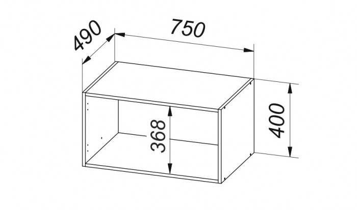 Антресоль 750 Эккервуд