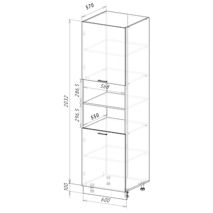 Пенал ПД600-11 Кельн