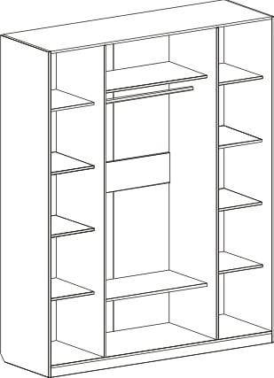Шкаф четырехстворчатый Николь Мебельград